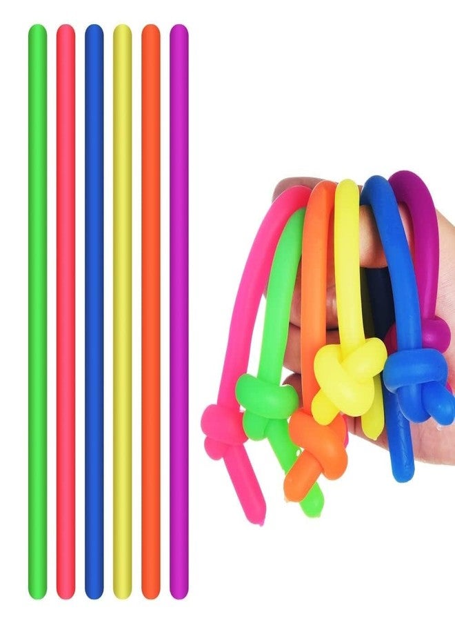 VIRELLO Fidget Toys Stretchy String Stress Relief Stretchy Sensory Toys Adults Stress Reliever Pressure Toy for Relaxing (Pack of 12) - Image 1